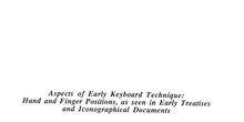 Aspects of Early Keyboard Technique
