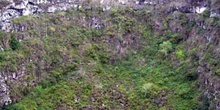 Hoyo cratérico en Los Gemelos en la Isla Santa Cruz, Ecuador