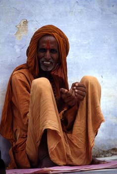 Retrato de hombre sentado, Pushkar, India