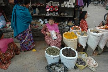 Vendedora de especias, Katmandú, Nepal