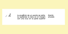 Signo de corrección: acento anulado