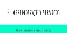 #ApsCRIF- El Aprendizaje y Servicio