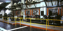 Torno del taller de matricería, Museo de la Minería y de la Indu