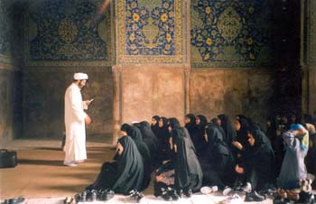 Alumnas en Masjid-i-Shah, Isfahan (Irán)