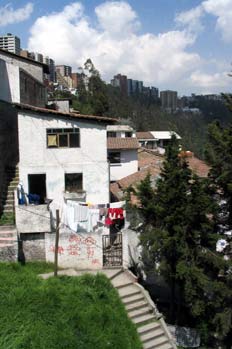 Barrio de Guápulo en Quito, Ecuador