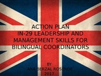 IN-29 ACTION PLAN PEDAGOGICAL ORIENTATIONS FOR BILINGUAL SECTION