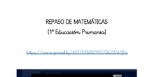 Matemáticas scape room 1º