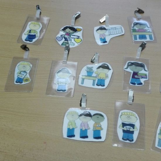 Tarjetas identificativas primaria