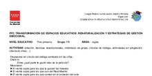 PFC Transformación de espacios educativos: renaturalización y estrategias de gestión emocinal Primaria