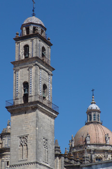 Torre y Cúpula, Catedral de Jerez de la Frontera, Cádiz, Andaluc