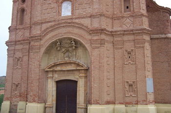 Fachada, Iglesia de Nstra Señora de la Asunción, Munébrega, Zara