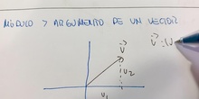 Módulo y argumento de un vector.