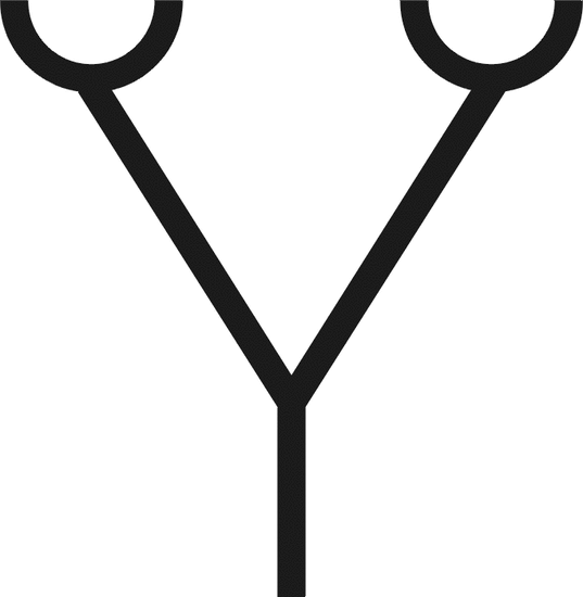 Pieza bifurcada de manguitos