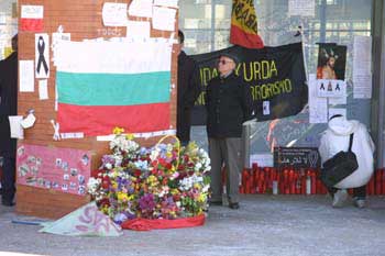 Visitas al santuario provisional de Atocha
