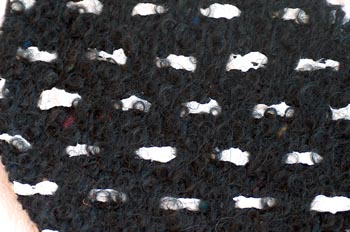 Bellardina con trama blanca de poliéster