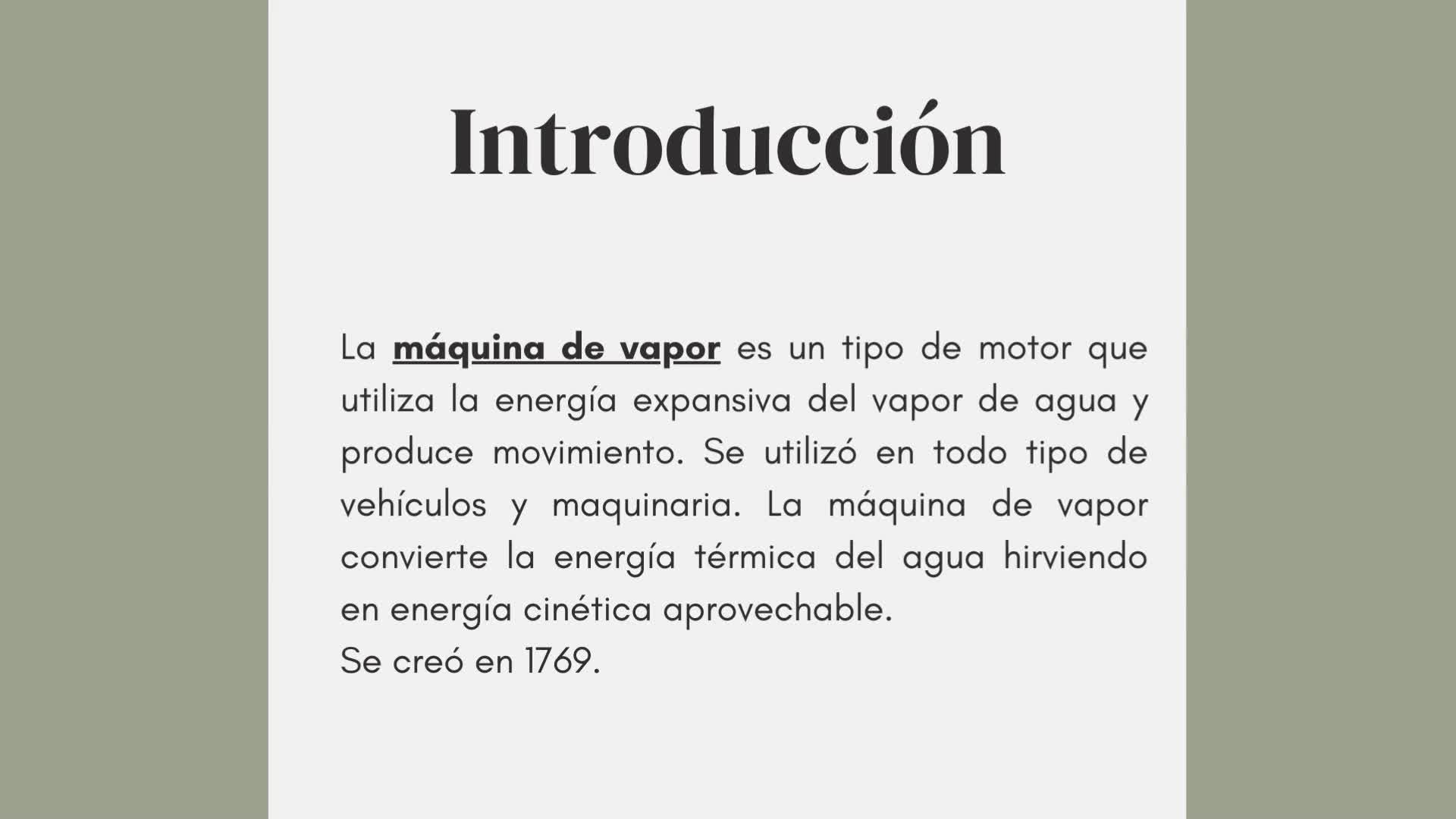 Presentación: la máquina de vapor | Mediateca de EducaMadrid