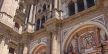 Fachada principal de la Catedral de Málaga, Andalucía