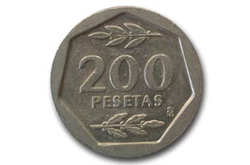 Pesetas,  Juan Carlos I, Cruz