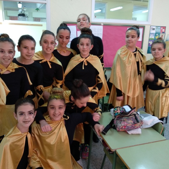 Instantes previos a la actuación de carnaval 2