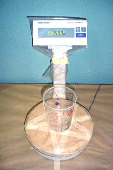 Báscula de precisión para mezcla de pintura