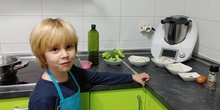 Lucas Cooks Brocoli Pancakes