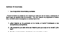 Microrrelato. Expresión oral y expresión escrita
