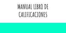 Manual Libro de Calificaciones