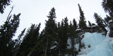 Cascada helada, Lago Louise, Parque Nacional Banff