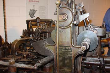 Vista lateral de monotipia