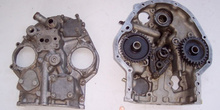 Piezas de un cárter para un motor de 6 cilindros