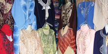 Venta de ropa, zoco de Túnez