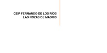 Plan de Fomento de la Lectura, Comprensión Lectora y Expresión Oral_CEIP Fernando de los Ríos_Las Rozas 