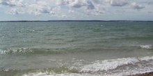 Playa de Southsea e Isla de Wight al fondo
