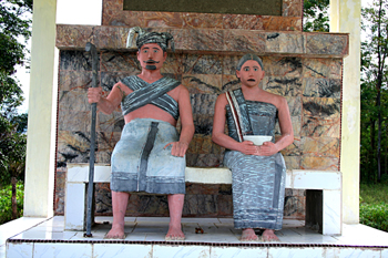 Detalle de tumba, Batak, Sumatra, Indonesia