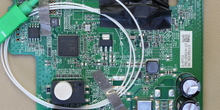 Circuitería interior de un router FTTH monopuerto