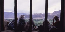 Trabajadoras del Palacio de Leh en un descanso, Ladakh, leh