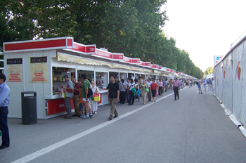Stands en la Feria del Libro, Madrid