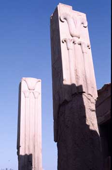 Pilares en el Templo de Amón, Karnak