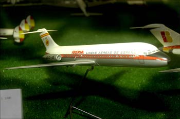 Maqueta de un avión de IBERIA, Museo del Aire de Madrid