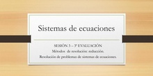 3ª Sesión. 3ª evaluación 