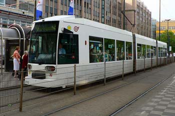 Tranvia en Dusseldorf, Alemania