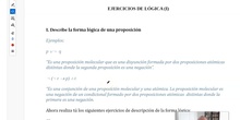 Describir la forma lógica