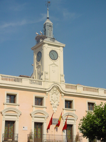 Ayuntamiento de Alcalá de Henares en la Plaza Cervantes