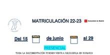 Matriculación 2022-2023