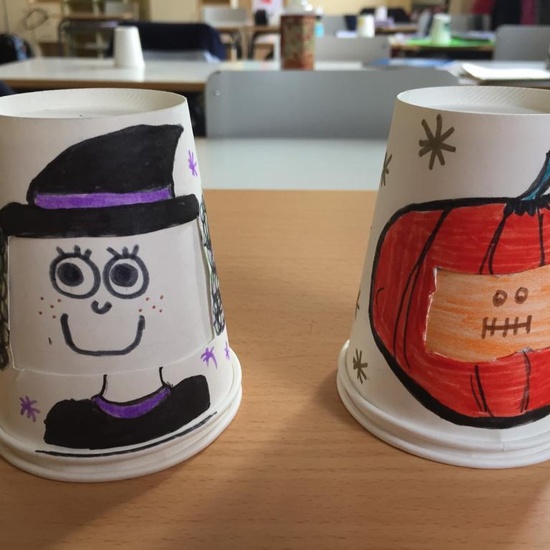 5ºPrimaria_Monster Paper Cup_arts&Crafts_CEIP FDLR_Las Rozas_2019-2020 1