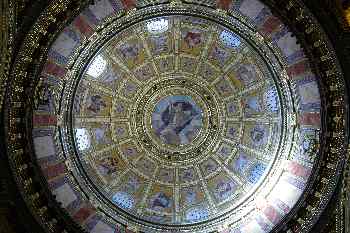 Bóveda de la cúpula de la catedral de San Matías, Budapest, Hung