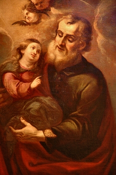 San Joaquín con la Virgen Niña, Huesca