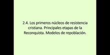 2.4. Los primeros núcleos de resistencia cristiana