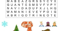 Sopas de letras de invierno