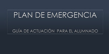 Plan de emergencias.Alumnos